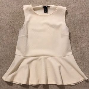Textured h&m peplum shirt